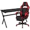 Flash Furniture Black Gaming Desk-Cup Holder/Reclining Chair Set BLN-X40D1904L-RD-GG - alternate 5